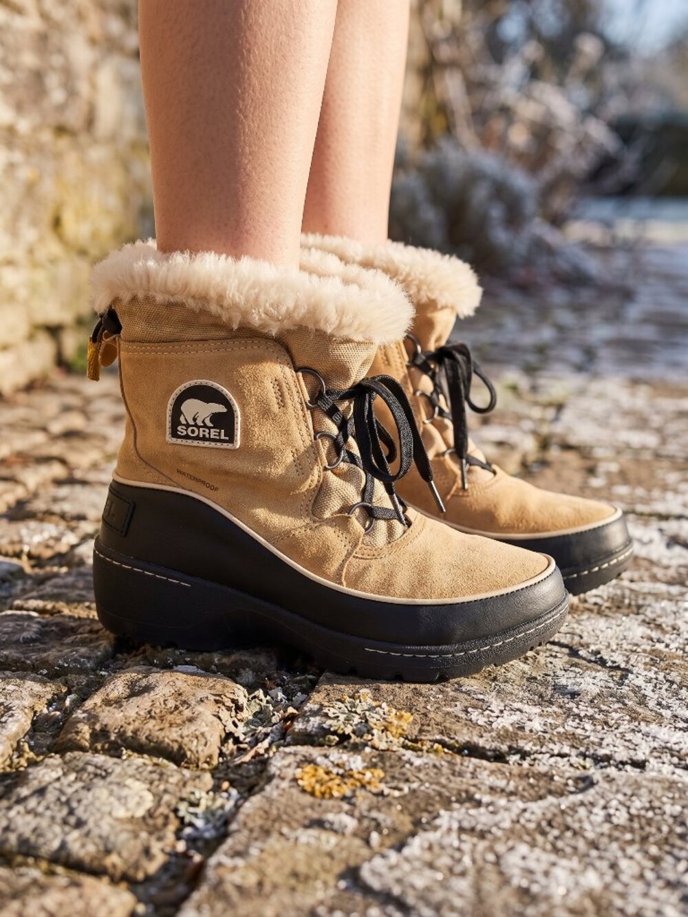 Sorel Tivoli III suede faux fur snow boots